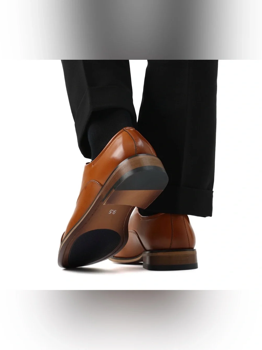 NEW In Box Men’s  Bruno Marc Brown Cap-Toe Oxford Dress Shoes